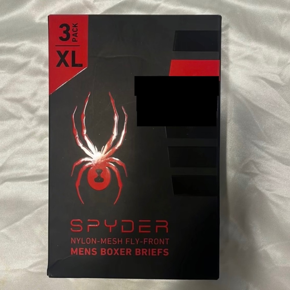 3 Pack XL SPYDER Nylon-Mesh Fly-Front Men’s Boxer Briefs. New XL 40-42